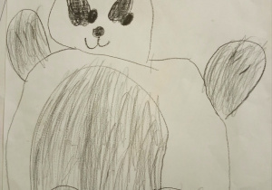 Panda wielka - rysunek Juliana.