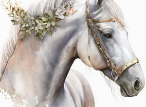 Dzieci z najstarszych grup i Cavaliada.