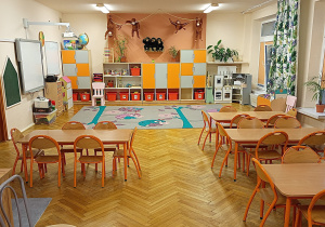 Sala grupy Małpki - widok od łazienki.